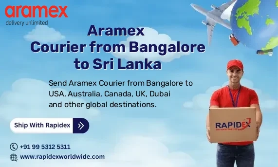 Aramex Courier from Bangalore to Sri Lanka | Free Pickup & Fast Delivery