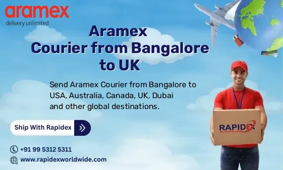Aramex Courier from Bangalore to UK | Free Pickup & Fast Delivery