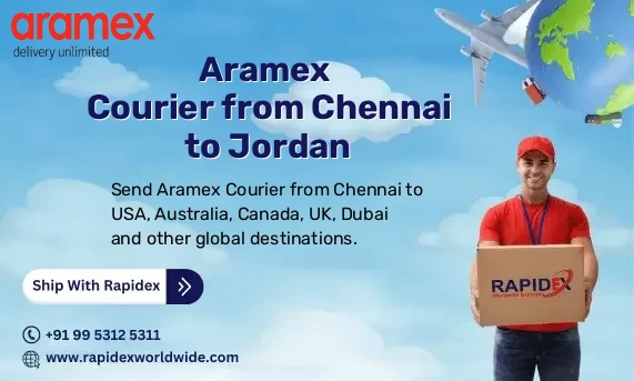 Aramex Courier from Chennai to Jordan | Free Pickup & Fast Delivery