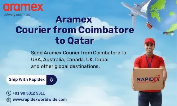 Aramex Courier from Coimbatore to Qatar | Free Pickup & Fast Delivery