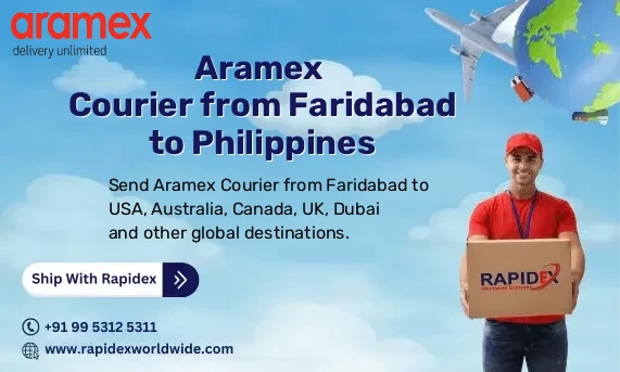 Aramex Courier from Faridabad to Philippines | Free Pickup & Fast Delivery