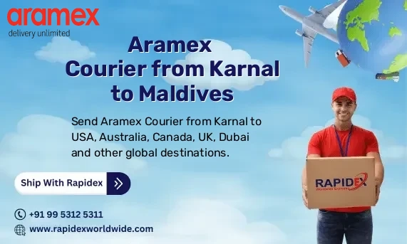 Aramex Courier from Karnal to Maldives | Free Pickup & Fast Delivery