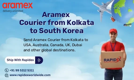 Aramex Courier from Kolkata to South Korea | Free Pickup & Fast Delivery