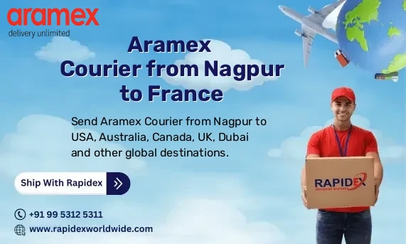 Aramex Courier from Nagpur to France | Free Pickup & Fast Delivery
