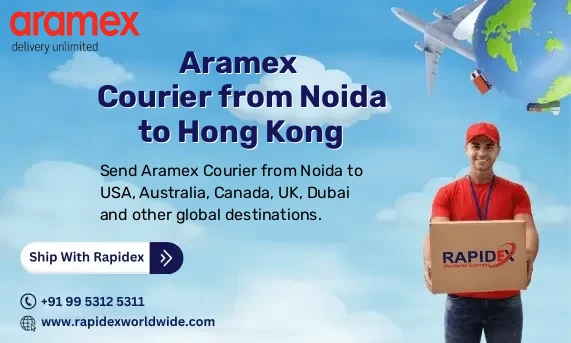Aramex Courier from Noida to Hong Kong | Free Pickup & Fast Delivery