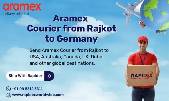 Aramex Courier from Rajkot to Germany | Free Pickup & Fast Delivery