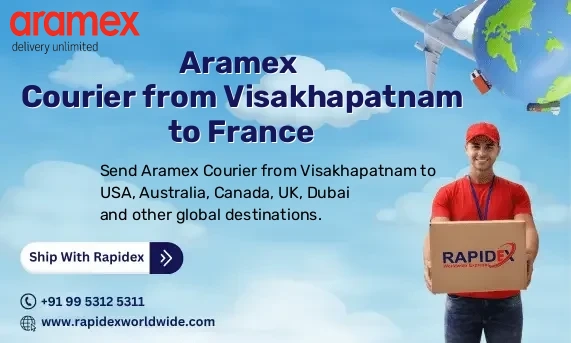 Aramex Courier from Visakhapatnam to France | Free Pickup & Fast Delivery