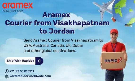 Aramex Courier from Visakhapatnam to Jordan | Free Pickup & Fast Delivery