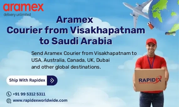 Aramex Courier from Visakhapatnam to Saudi Arabia | Free Pickup & Fast Delivery