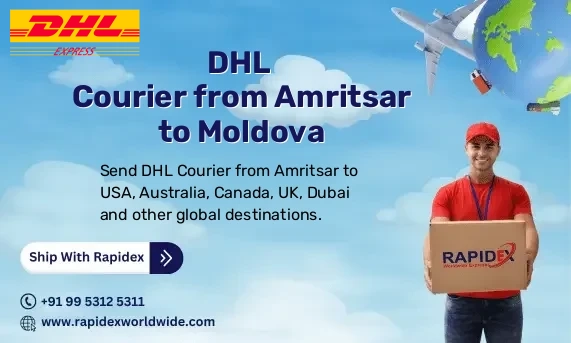 DHL Courier from Amritsar to Moldova | Free Pickup & Fast Delivery