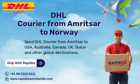 DHL Courier from Amritsar to Norway | Free Pickup & Fast Delivery