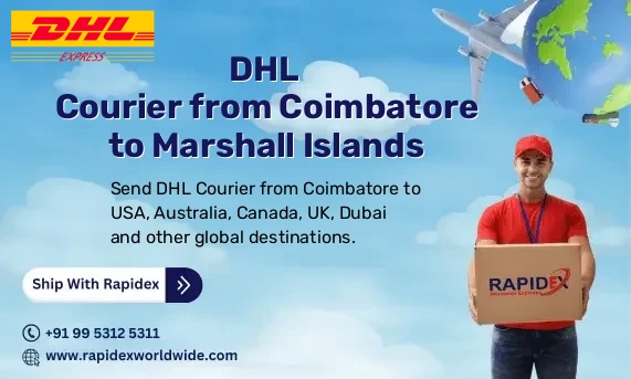 DHL Courier from Coimbatore to Marshall Islands | Free Pickup & Fast Delivery