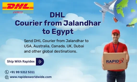DHL Courier from Jalandhar to Egypt | Free Pickup & Fast Delivery