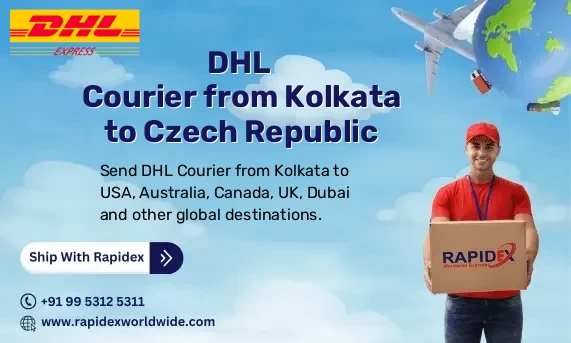 DHL Courier from Kolkata to Czech Republic | Free Pickup & Fast Delivery