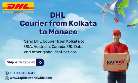 DHL Courier from Kolkata to Monaco | Free Pickup & Fast Delivery