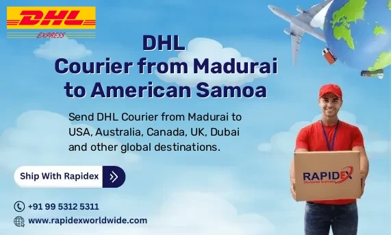 DHL Courier from Madurai to American Samoa | Free Pickup & Fast Delivery