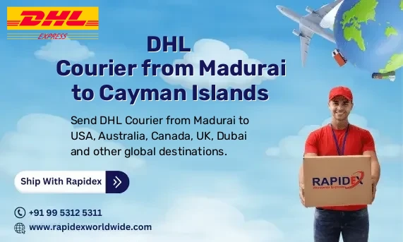 DHL Courier from Madurai to Cayman Islands | Free Pickup & Fast Delivery