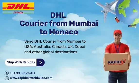 DHL Courier from Mumbai to Monaco | Free Pickup & Fast Delivery