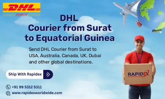DHL Courier from Surat to Equatorial Guinea | Free Pickup & Fast Delivery