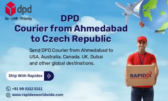DPD Courier from Ahmedabad to Czech Republic | Free Pickup & Fast Delivery