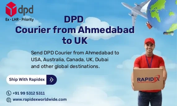 DPD Courier from Ahmedabad to UK | Free Pickup & Fast Delivery