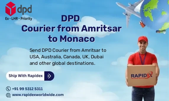DPD Courier from Amritsar to Monaco | Free Pickup & Fast Delivery