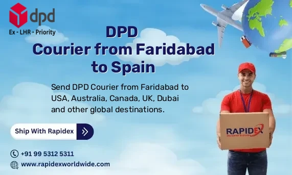 DPD Courier from Faridabad to Spain | Free Pickup & Fast Delivery