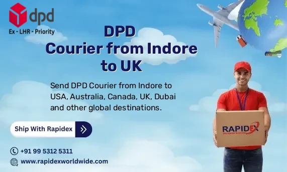 DPD Courier from Indore to UK | Free Pickup & Fast Delivery