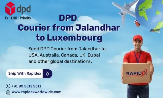 DPD Courier from Jalandhar to Luxembourg | Free Pickup & Fast Delivery