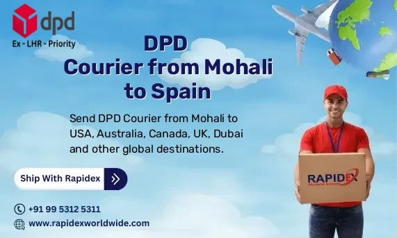 DPD Courier from Mohali to Spain | Free Pickup & Fast Delivery