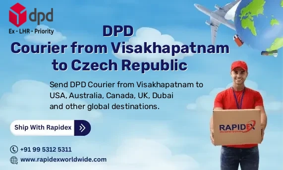 DPD Courier from Visakhapatnam to Czech Republic | Free Pickup & Fast Delivery