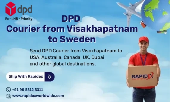 DPD Courier from Visakhapatnam to Sweden | Free Pickup & Fast Delivery