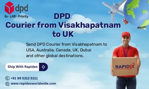 DPD Courier from Visakhapatnam to UK | Free Pickup & Fast Delivery