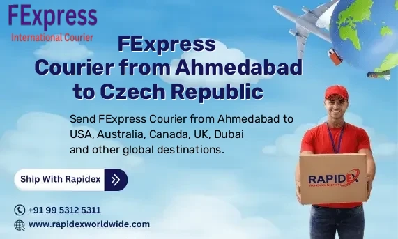 FExpress Courier from Ahmedabad to Czech Republic | Free Pickup & Fast Delivery