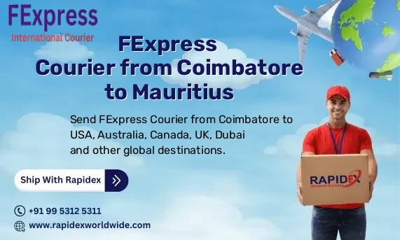 FExpress Courier from Coimbatore to Mauritius | Free Pickup & Fast Delivery