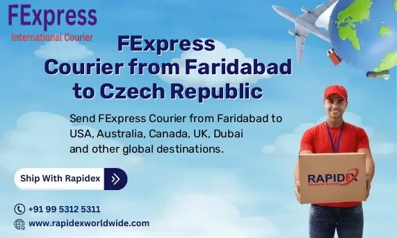 FExpress Courier from Faridabad to Czech Republic | Free Pickup & Fast Delivery