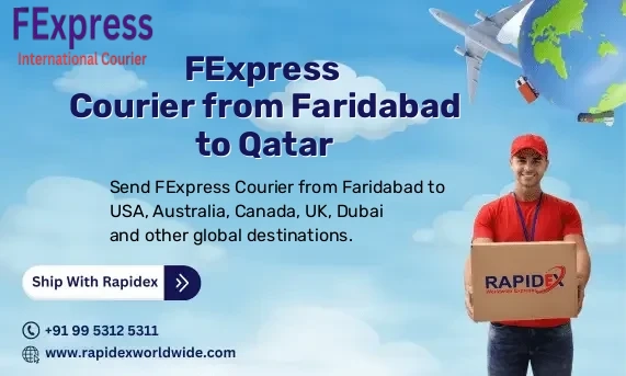FExpress Courier from Faridabad to Qatar | Free Pickup & Fast Delivery