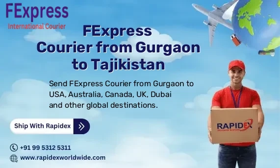 FExpress Courier from Gurgaon to Tajikistan | Free Pickup & Fast Delivery