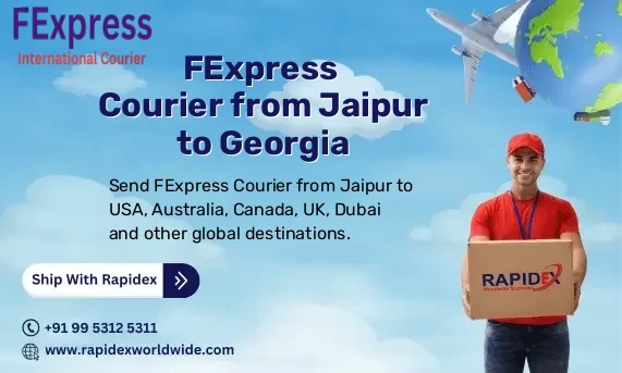 FExpress Courier from Jaipur to Georgia | Free Pickup & Fast Delivery