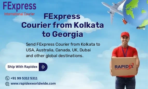 FExpress Courier from Kolkata to Georgia | Free Pickup & Fast Delivery