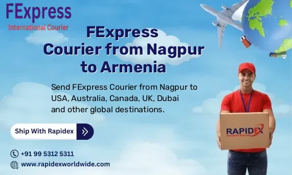 FExpress Courier from Nagpur to Armenia | Free Pickup & Fast Delivery
