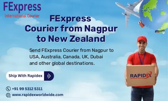 FExpress Courier from Nagpur to New Zealand | Free Pickup & Fast Delivery