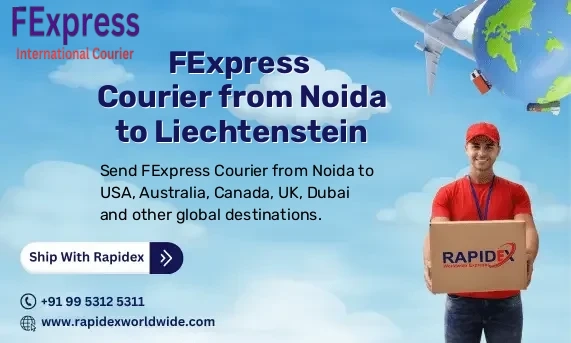 FExpress Courier from Noida to Liechtenstein | Free Pickup & Fast Delivery