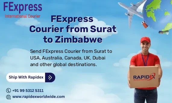 FExpress Courier from Surat to Zimbabwe | Free Pickup & Fast Delivery