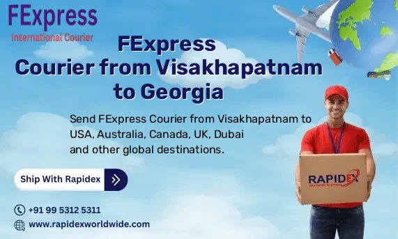 FExpress Courier from Visakhapatnam to Georgia | Free Pickup & Fast Delivery