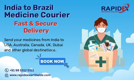 Medicine Courier from India to Brazil | Fast & Secure Delivery