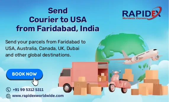 Courier to USA from Faridabad, India | Fast & Reliable Delivery