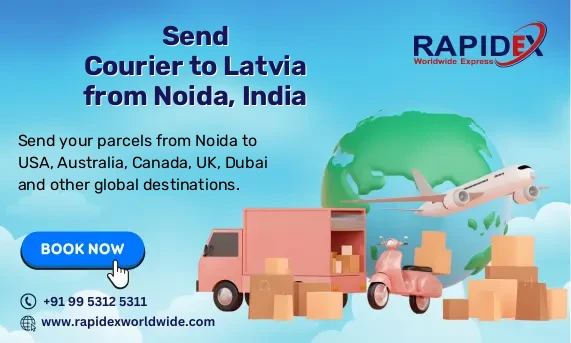 Courier to Latvia from Noida, India | Fast & Reliable Delivery