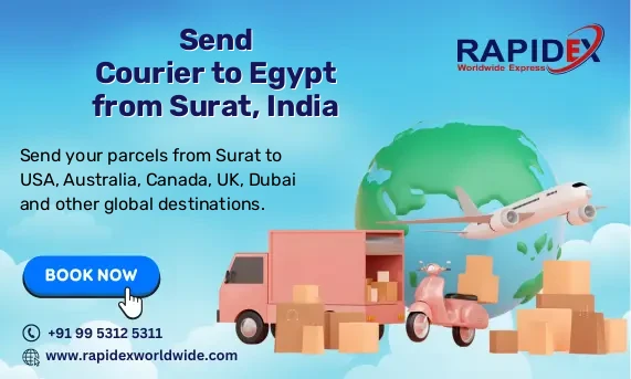 Courier to Egypt from Surat, India | Fast & Reliable Delivery