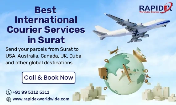International Courier Services in Pandesara, Surat